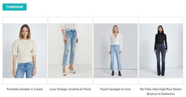 7 FOR ALL MANKIND OUTFITS OF THE WEEK