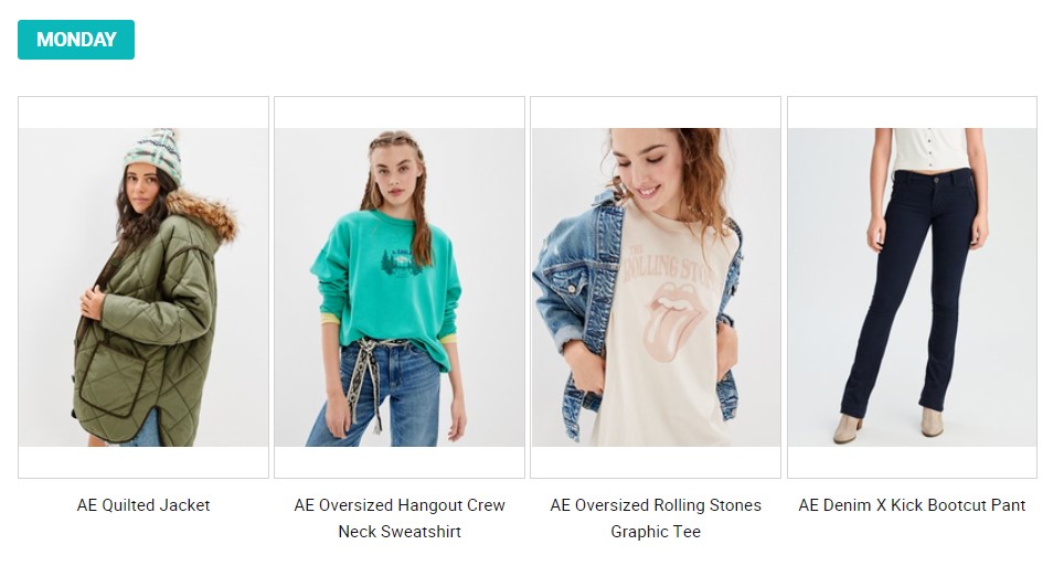 AMERICAN EAGLE OUTFITS OF THE WEEK